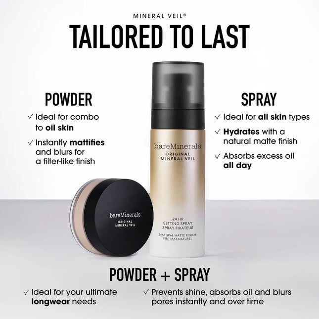ORIGINAL Mineral Veil® 24HR Natural Matte Setting Spray