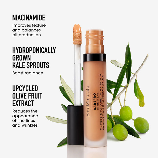 BAREPRO® 16HR All Over Skin-Perfecting Matte Concealer Mineral SPF 25